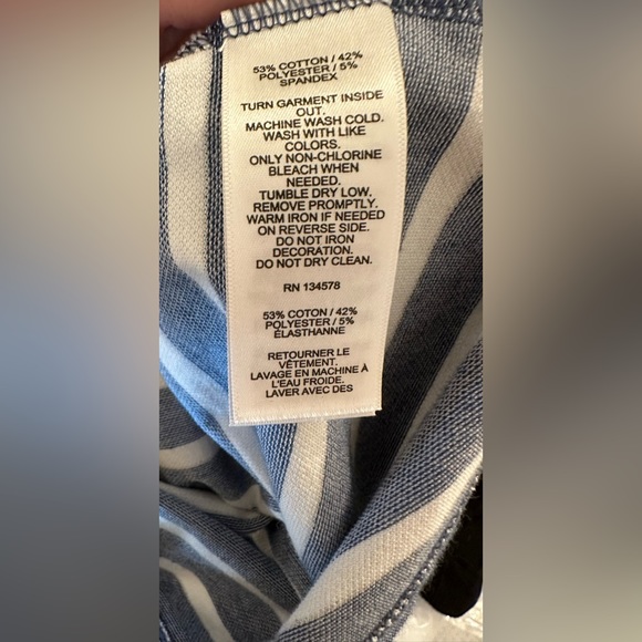 Men’s Vineyard Vines Edgartown Blue Striped Polo, Medium - Picture 5 of 5